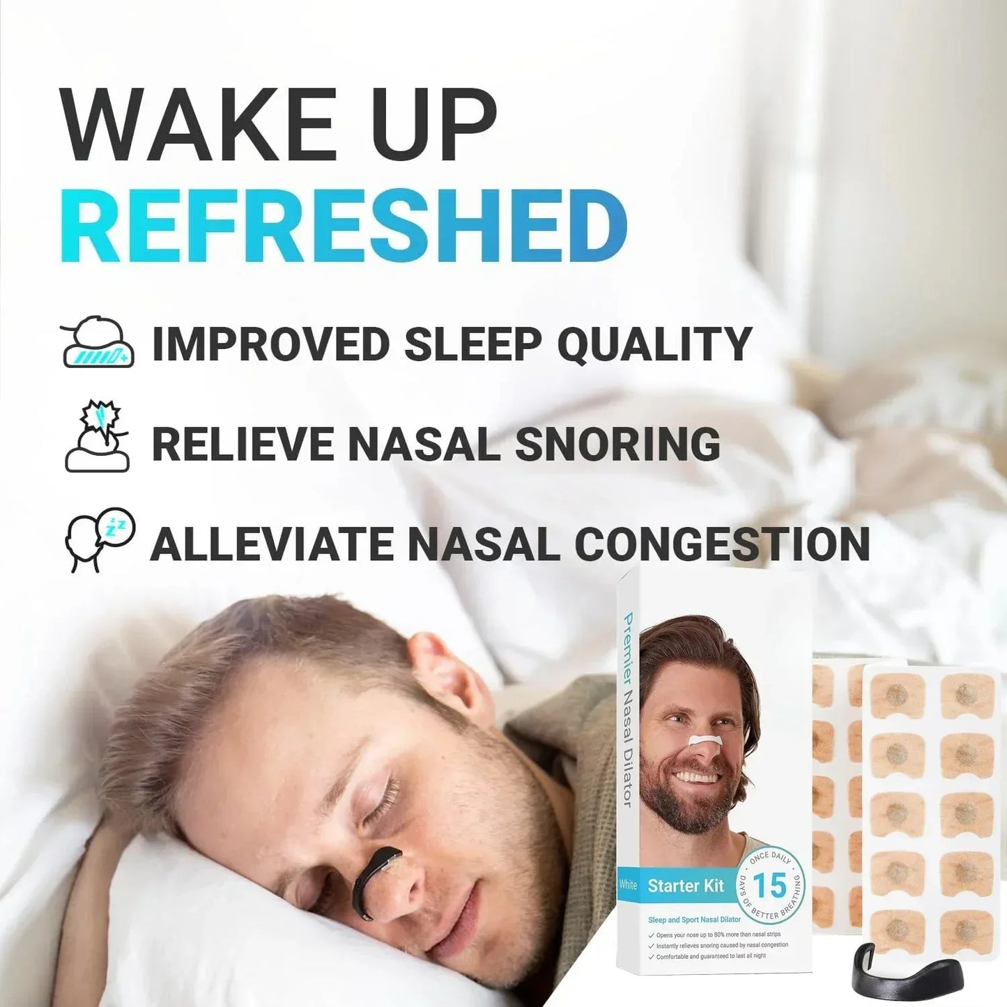 Magnetic Nose Strips Intake Breathing